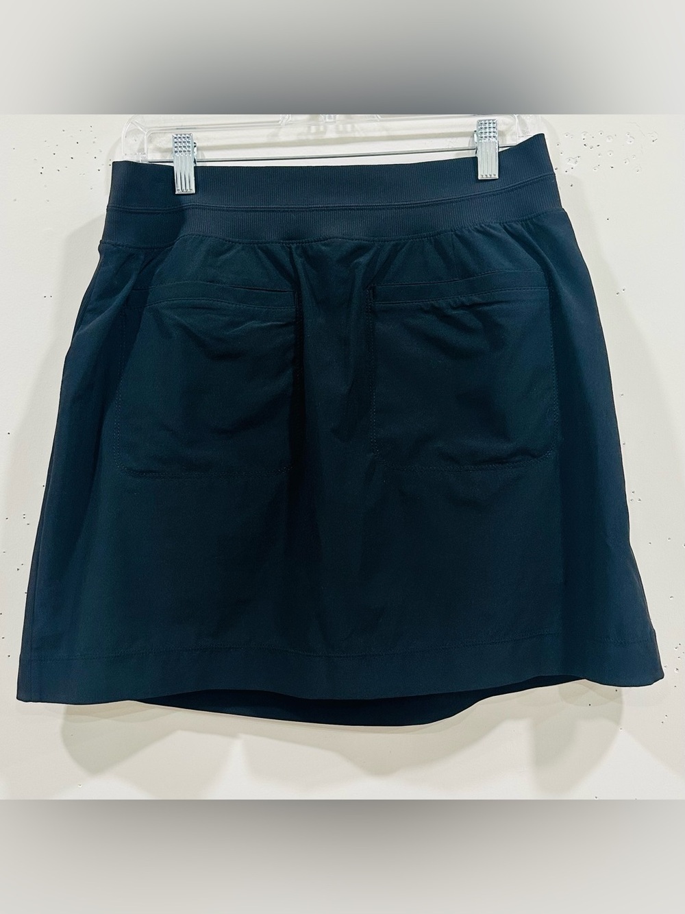 Athleta Skort Women’s 16 Black Zip Pockets Elastic Waist Shorts Tennis NWT - Picture 2 of 6